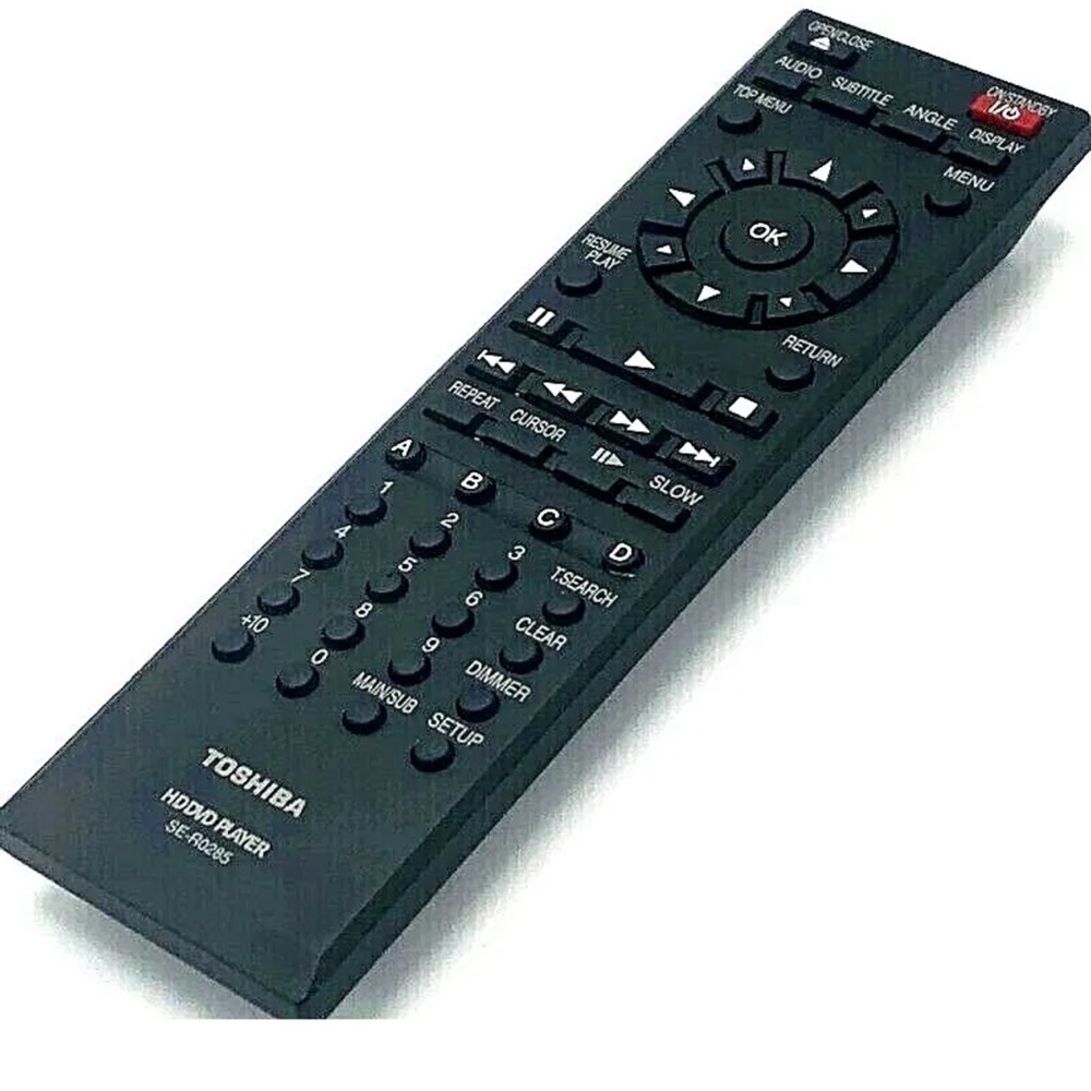 Genuine Toshiba HD DVD Player Remote Model SE-R0285 Remote Control Tested